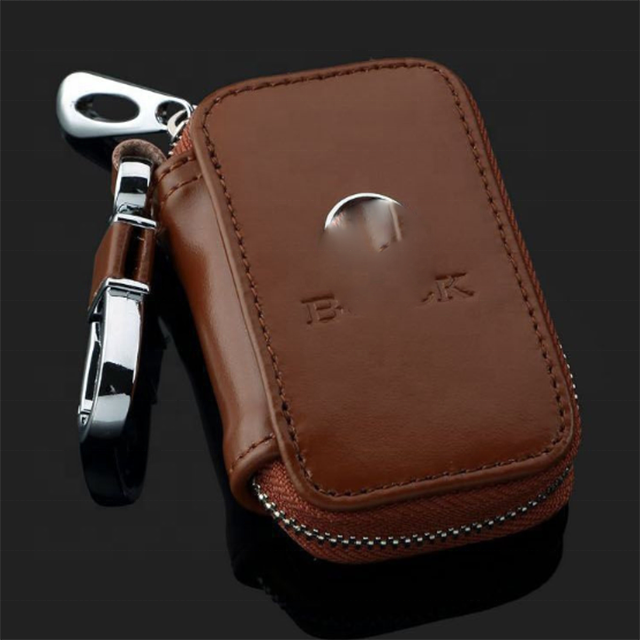 Car Key Leather Case - Universal Protection for BMW G30, Mercedes, Hyundai Ford